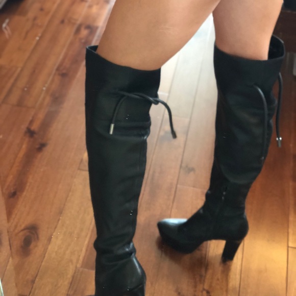 calvin klein platform boots